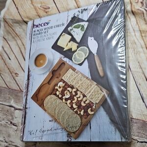 Hecef Acacia Wood Cheese Board‎ Set